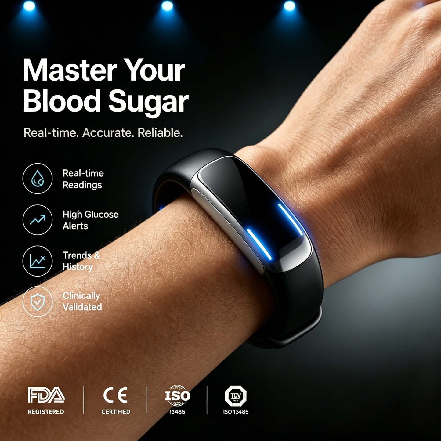 Aurora Tech™ Smart screenless health bracelet