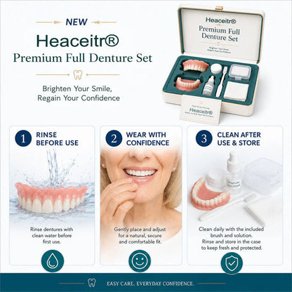 🌎Ends Today: 70% OFF! ⏰ Custom-Fit Full Functional Dentures| Smile with Confidence