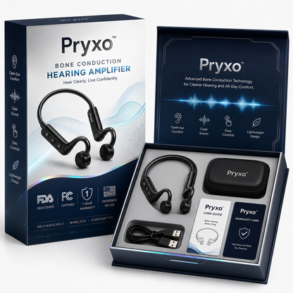 💖💥2026's hottest🔥 Pryxo™ bone conduction hearing aid—180-day safe after-sales service