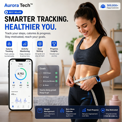 Aurora Tech™ Smart screenless health bracelet