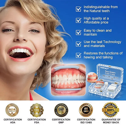 💖Ends Today: 75% OFF! ⏰Pryxo™  Medical Full Denture with Strong Suctiond Custom-Fit Full Functional Dentures🦷Obtain American Dental Association (ADA) Certification
