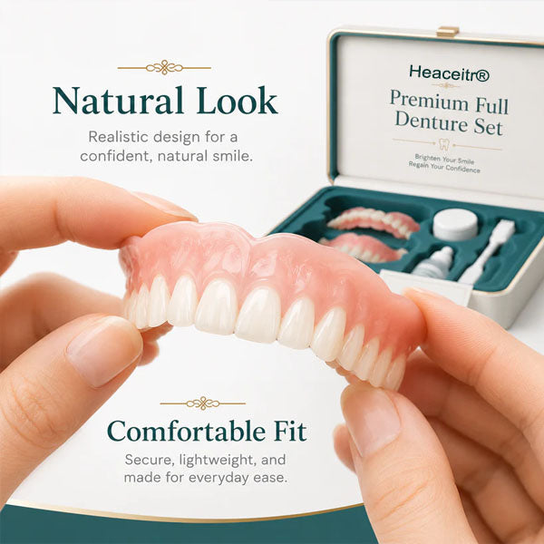 🌎Ends Today: 70% OFF! ⏰ Custom-Fit Full Functional Dentures| Smile with Confidence