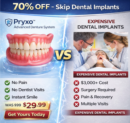 70% off! ⏰Pryxo™ Complete Dentures -- Th