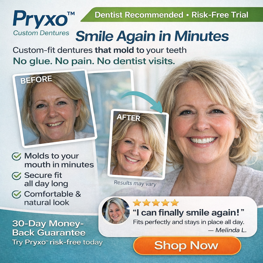70% off! ⏰Pryxo™ Complete Dentures-Free shipping