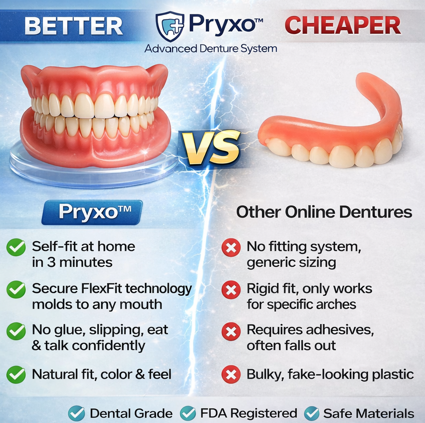 70% off! ⏰Pryxo™ Complete Dentures-Free shipping