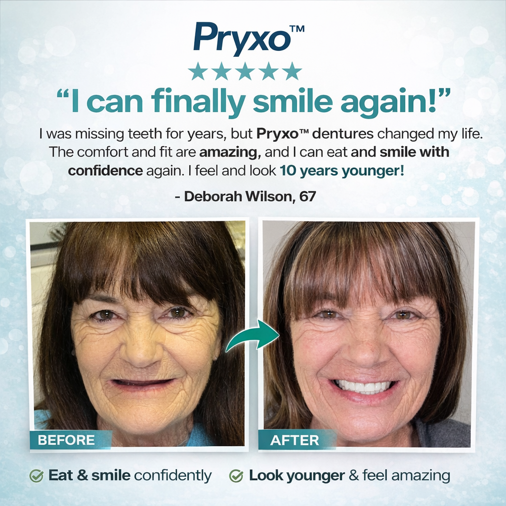 70% off! ⏰Pryxo™ Complete Dentures-Free shipping