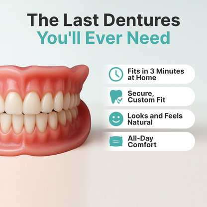 Ends Today: 75% OFF! ⏰Pryxo™ Medical Full Denture with Strong Suctiond Custom-Fit Full Functional Dentures🦷Obtain American Dental Association (ADA) Certification